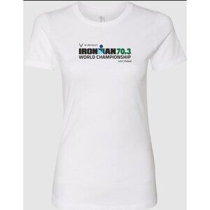IRONMAN 70.3 World Championship Lahti Finland 2023 White Women's Tee Sz. M NEW